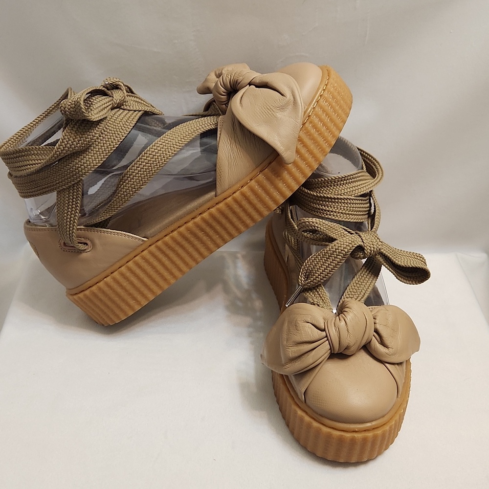 Puma × Fenty By Rihanna Bow Creeper Leather Platform Sandals (W Size 9)